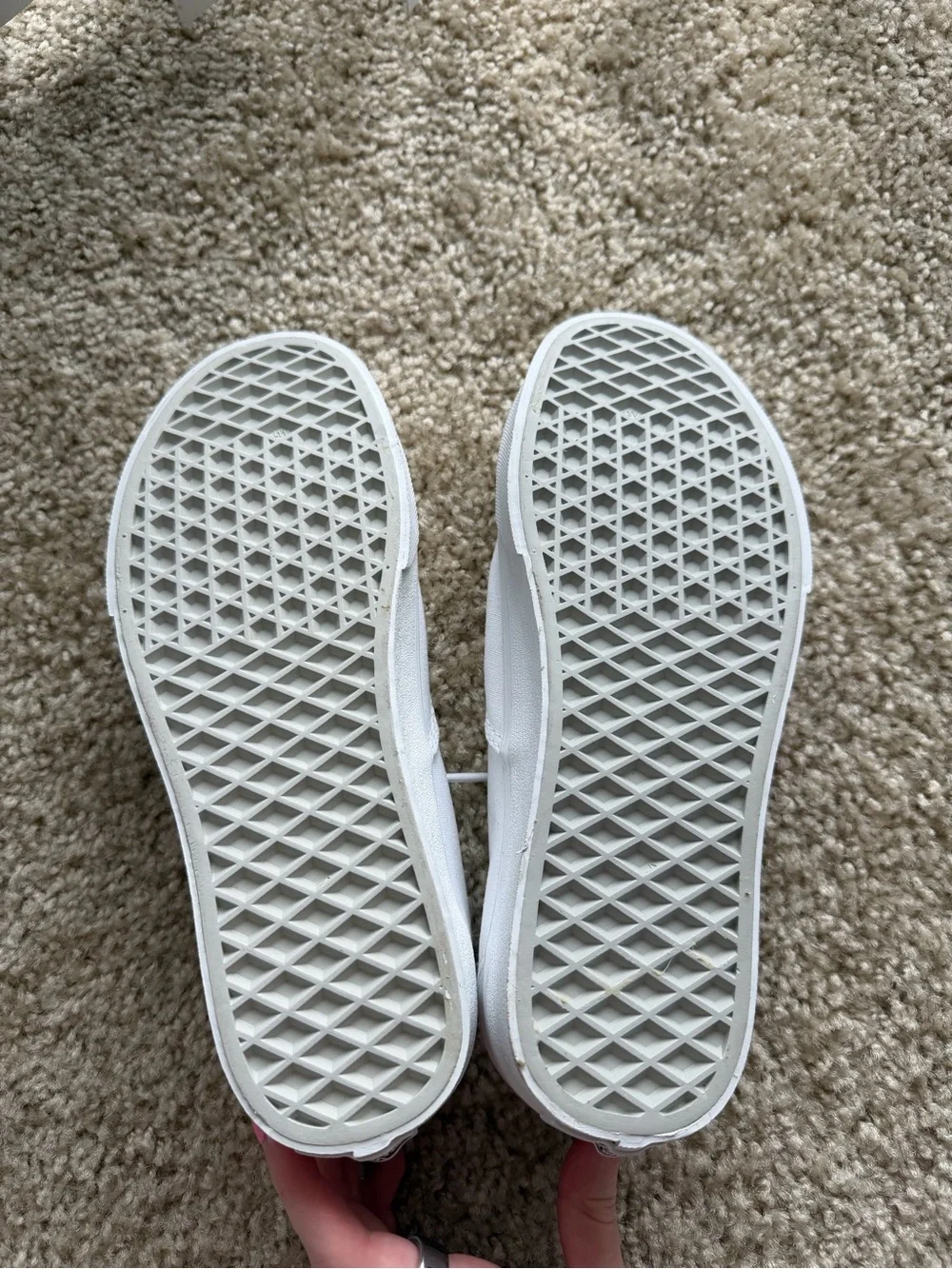 Vans White Canvas Low-Top Sneakers